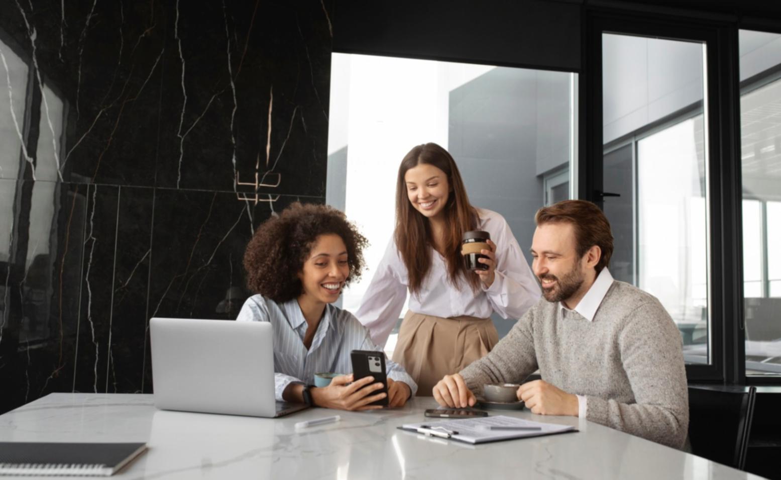 Professional reviewing financial documents and budget planning materials